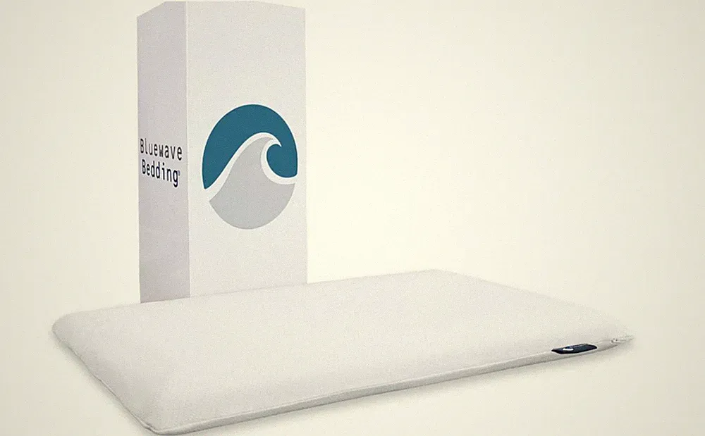 Bluewave Bedding Extra Slim Gel Memory Foam Pillow for Stomach and Back Sleepers