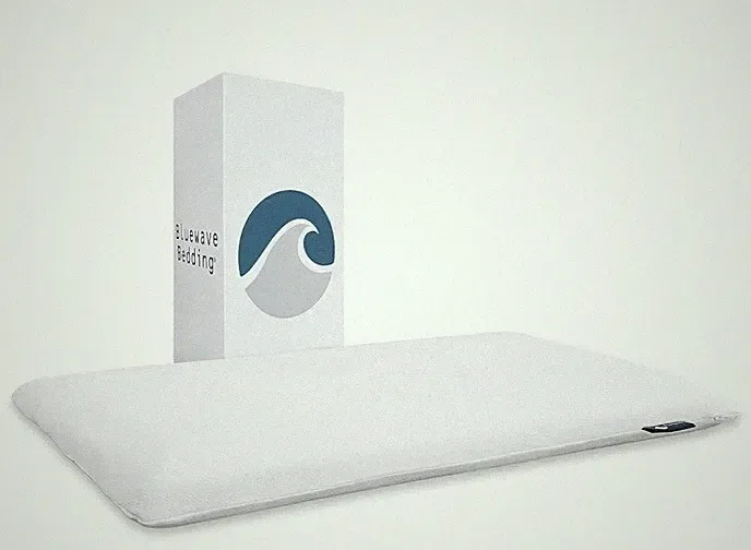 Bluewave Bedding Hyper Slim Gel Memory Foam Pillow Stomach & Back Sleeper, King