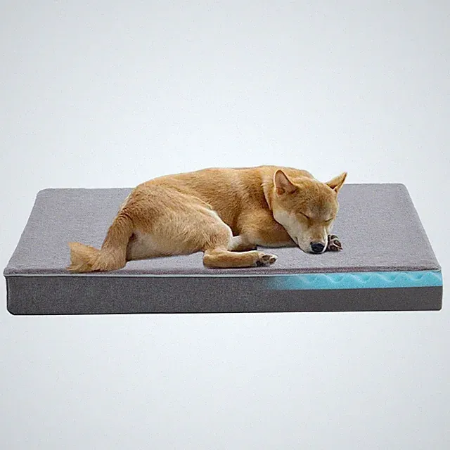 Cooling Dog Beds for Large Dogs, Orthopedic Memory Foam Dog Bed, Large Pet Be...