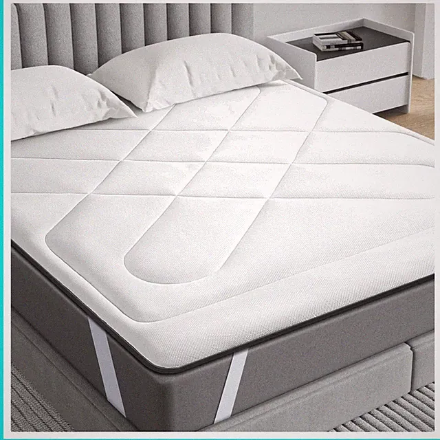 Mattress Pad, Cooling Memory Foam King Mattress Topper, Pillow Top Mattress P...