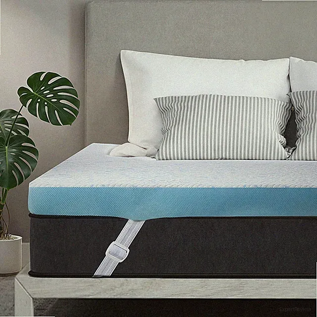 Ohgeni Memory Foam Mattress Topper Padsoft Bed Cover Anti-Slip Base Size Twin