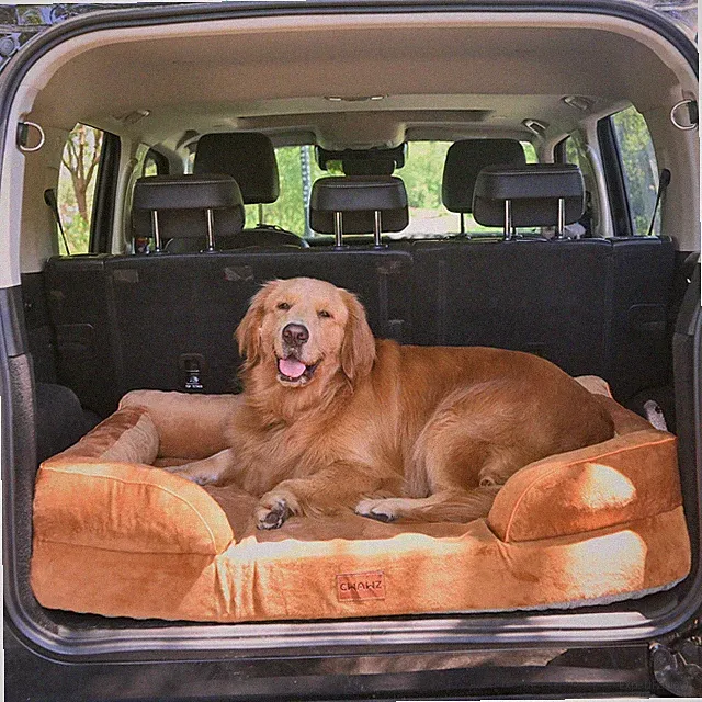 Orthopedic Dog Bed Cool Gel Memory Foam Pet Couch Sofa Removable with Bone Toy