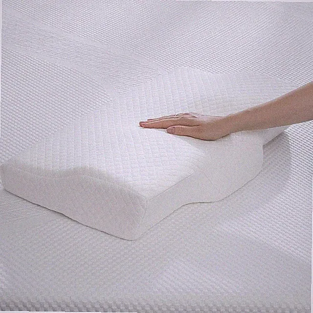 Shredded Cooling Memory Foam Pillow with Washable Removable Cover – White, Queen