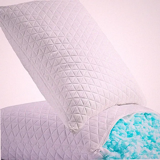 Shredded Memory Foam Pillows for Sleeping,Bed Pillows Queen Size Set of 2 Pac...