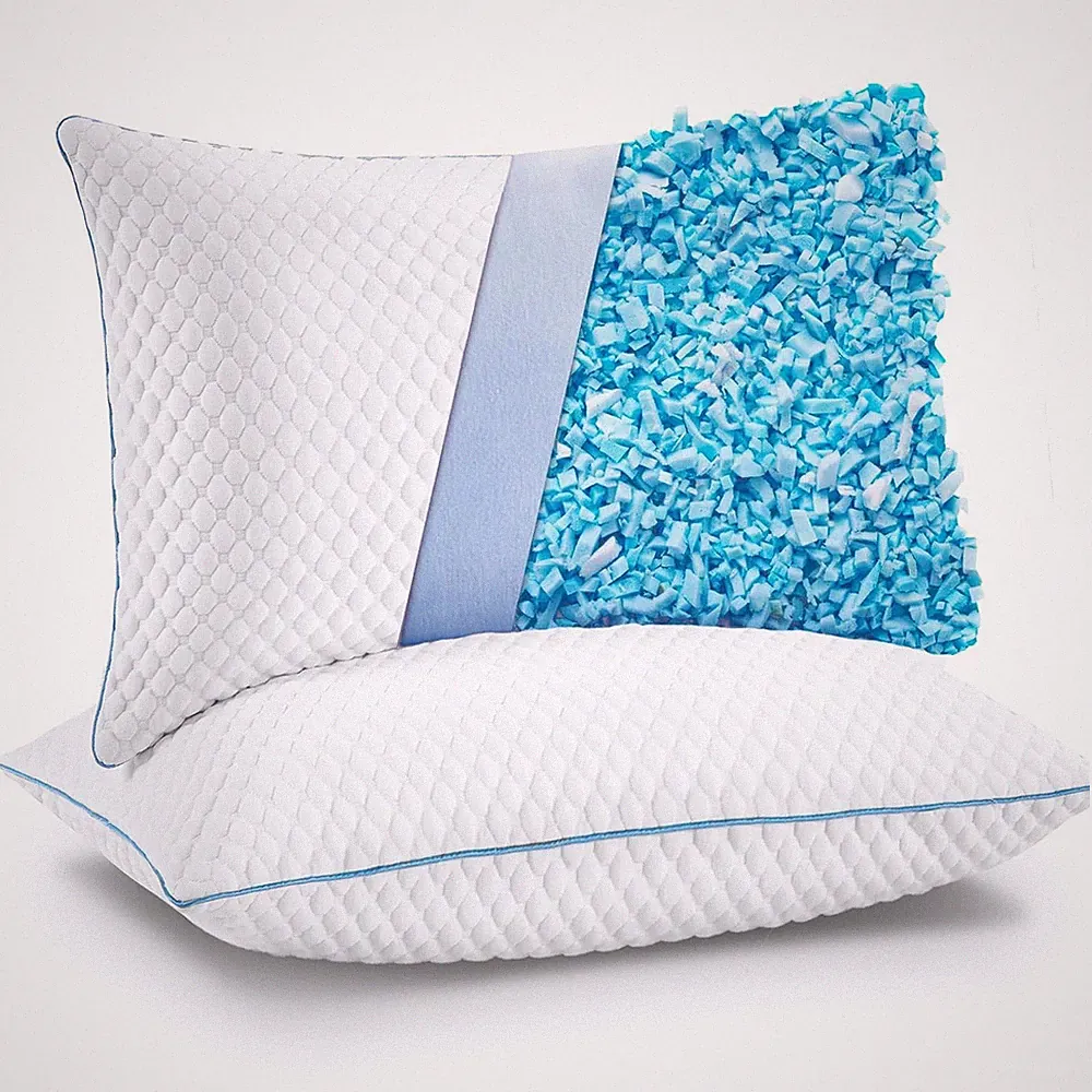Shredded Memory Foam Pillows, Luxury Hotel Cooling Gel Bed Pillows for Sleeping